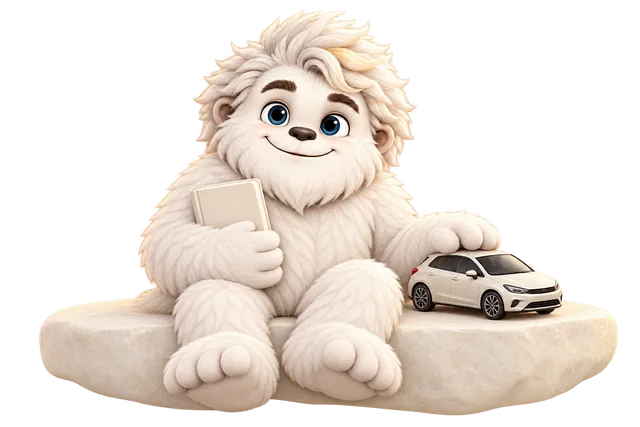 Mitey the yeti planning ahead